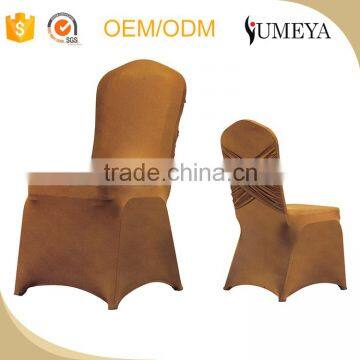 Wholesale Wedding Ruffled Cotton Spandex Polyester Banquet Chair Cover photo-5