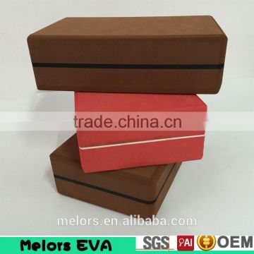 Melors Wholesale Yoga Block eva yoga brick /block Hot Sale Fitness Health Gym Sport custom design eva yoga block with any color