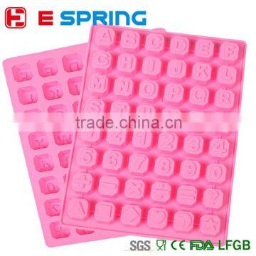 New Arrival Alphebet Shapes 48 Cavity Chocolate Silicone Mold