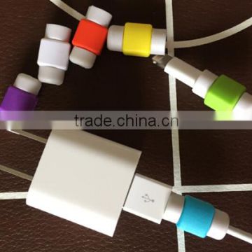 Hot selling cellphone cord protector , earphone cable protector , mobile phone data cable silicone protector