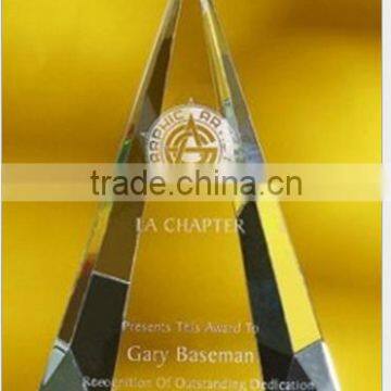 Transparent Crystal Pyramids Carved Manufacturer Crystal Pyramids