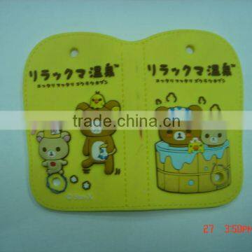 Soft pvc 3d travel hotel luggage tags for promotion