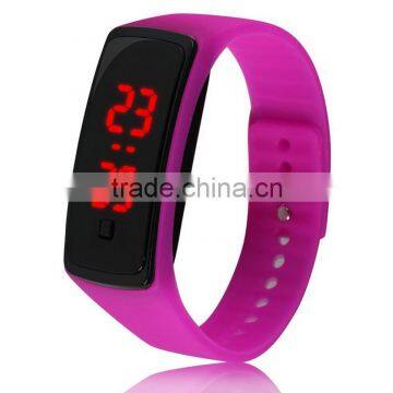 Sports Style Unisex Silicone Led Light Wristwatch Electronic Watch photo-2