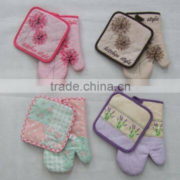 Cotton Printing Glove and Pot Holder Set photo-3