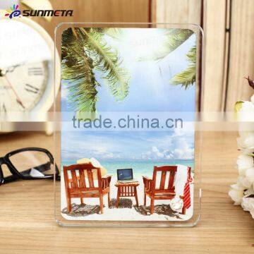 Sunmeta beautiful blank sublimation coated 180*130*10 heat press glass photo frame