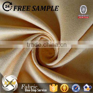 2015 hot sale faux microfiber suede fabric/poly suede fabric for garments & home textile