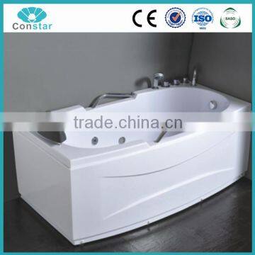 Cheap Indoor Bathtub with Handle and Pillow 1600*850*580mm