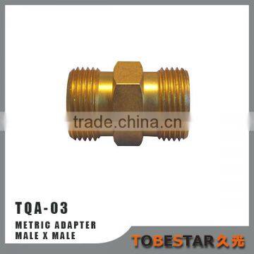 Tobestar M22x1.5 high pressure Flare-Twin fitting metric adapter male X male