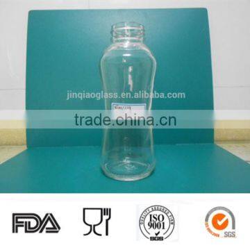 300ml transparent milk glass bottle