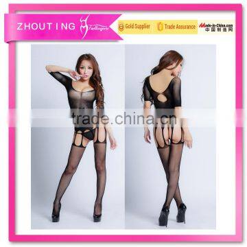 CK7030 hot sale one piece net flexible hollow out bodystocking