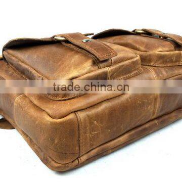 Boshiho Vintage Cowhide Leather Handle Handmade Travel Bags Organizer photo-2
