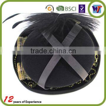 Black Fancy Vintage Steam Punk Top Hat Cosplay Hat Men Headwear photo-4