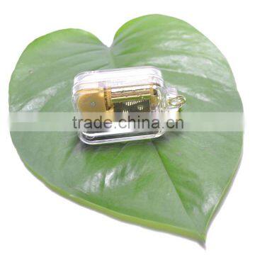 Transparent Keychain Romantic Wedding Favor Small Merry Christmas Gift Music Box