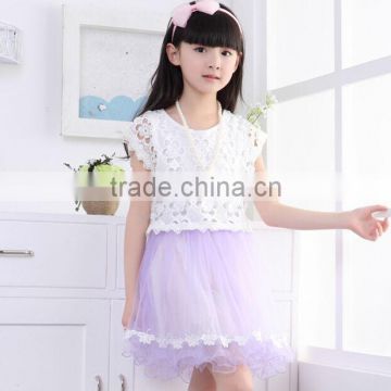 Purple dress for kids, graceful summer dress, hot sale summer skirt