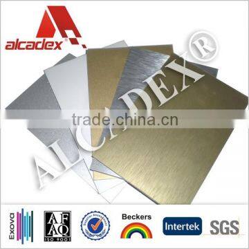 anodized silver brushed aluminum composite panel/acm