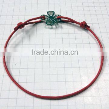 Among the most popular gifts cheap cotton wax rope bracelets from china