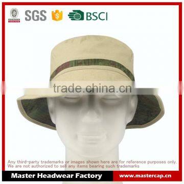 canvas fabric bucket hat with fashion tape