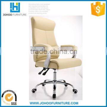 J86-B China Manufacturer Office Computer Armchair High Back Gas Lift PU Leather Ergonomic Office Chair with Armrest