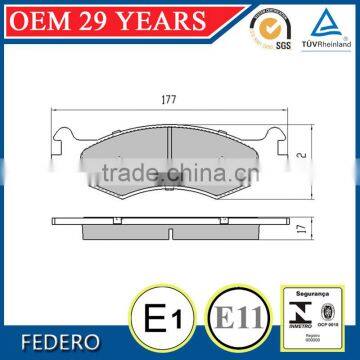 semi metallic china brake pad