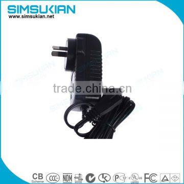 Australia plug 12v 1a 2a 1000ma power adapter with SAA C-Tick safety approval