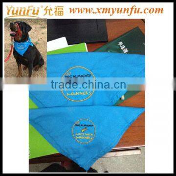Embroidered Blue color Dog bandana