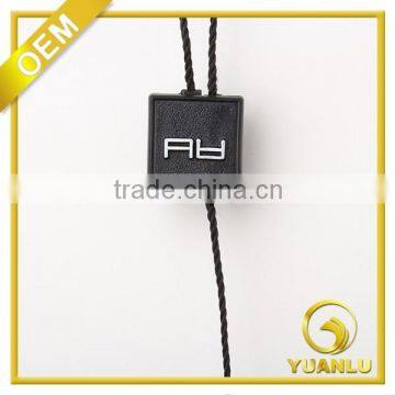 black rectangle shape 3d logo seal tag for garment