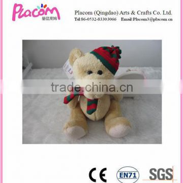 2015 HOT Selling Lovely Cute Plush Bear Toys with cute hat