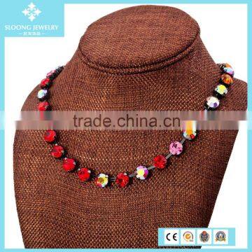 Rainbow Design Newest Austria Crystal Fashion Necklace
