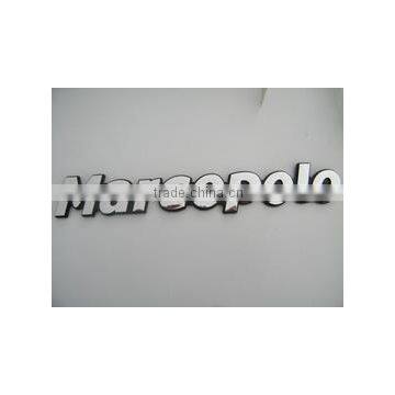 Chrome Badge, custom car emblem PVC labels metal car sticker