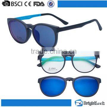 Cateye frame colored mirror lenses optics frame glasses for sunshades