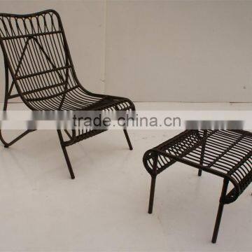 rattan outdoor ottoman