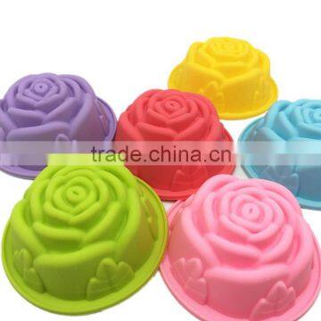 Silicone Bundt Pan - Non-Stick Silicone Rose-Shaped Cake Mold photo-2