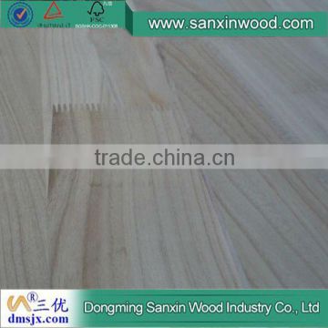 China Supplier Solid Wood Paulownia Finger Jointed Board Paulownia Elongata