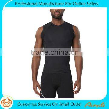 Custom Men's Breathable Sport Vest Sleeveless Compression Fitness Tank Top