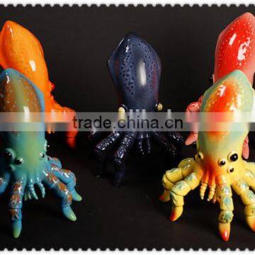 color octopus party plastic figure toys/oem high quality decor sea animals plastic toys/making animal plastic toys exporter