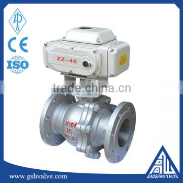 carbon steel electric actuated flange ball valve