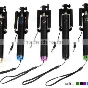 new arrivals! folded all in one monopod with 3.5 audio cable battery free