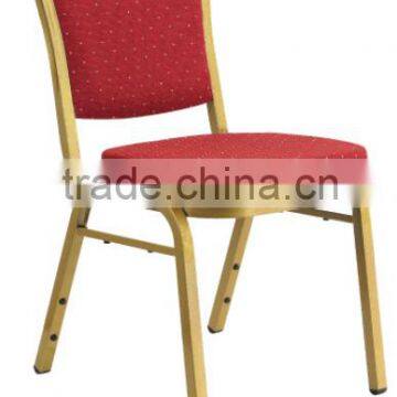 stackable metal banquet chair in hotel