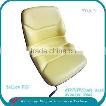 Yellow cover boat seat for fishing boats