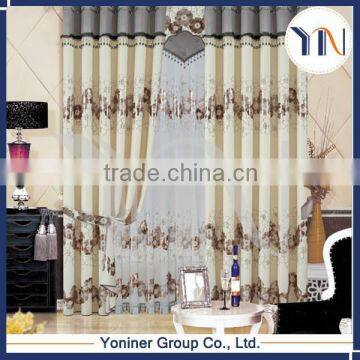 home textile 100% polyester foil fabric for curtain