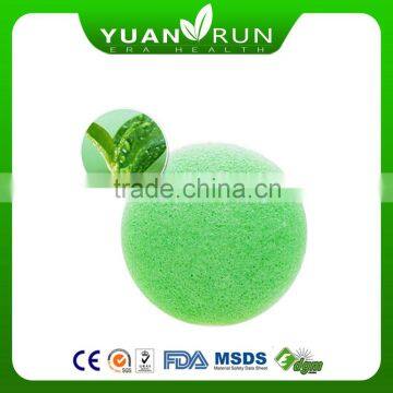 Facial cleansing green tea konjac sponge
