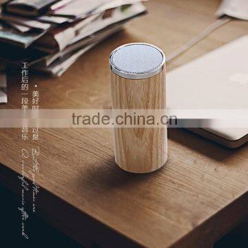 Natural Wooden Bluetooth Wireless Portable Rechargeable Stereo Audio Speaker