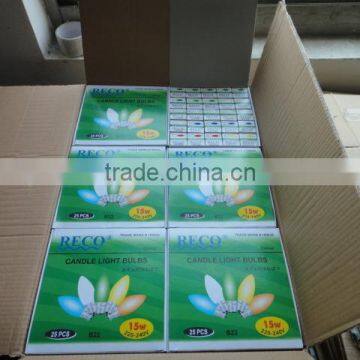 Candle Color Bulb/C35 Color Bulb/Color Light Bulb 15W