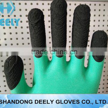 finger double dip latex woraking gloves