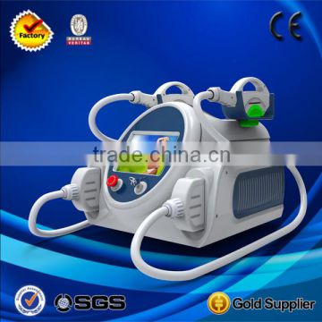 Two handle portable shr machine with Germany imported lamp and sapphire crystal