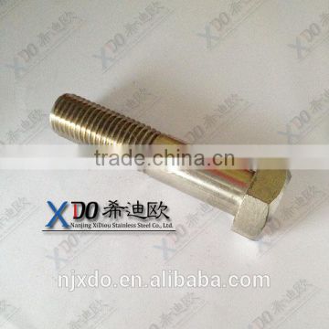 Hastelloy C4 C22stainless steel half thread bolt fastener screw and fasteners manufacturer in china