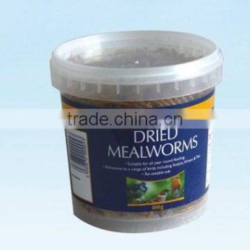 100g-800g dried mealworm in Tub