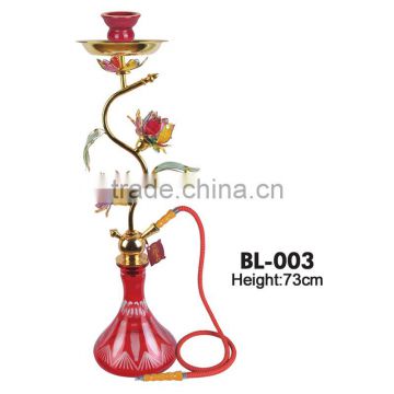 new design elegant flower decoration shisha amy deluxe hookah