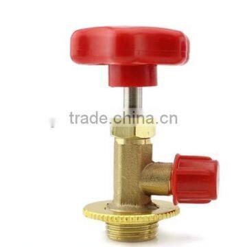 Single brass valve, can tap valve for R134A refrigerant