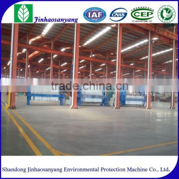 Automatic pulling plate chamber filter press for sludge dewatering